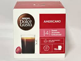 Americano Coffee Pods – 16 Capsules for Nescafe Dolce Gusto